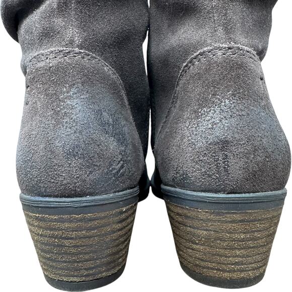 Josef Seibel Suede Mid Calf Boots Womens SZ 38 Brown Western Boho Minimalist - Picture 11 of 11